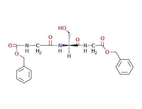Molecular Structure of 2789-29-9 (Glycine, N-[N-[N-[(phenylmethoxy)carbonyl]glycyl]-L-seryl]-, phenylmethyl
ester)