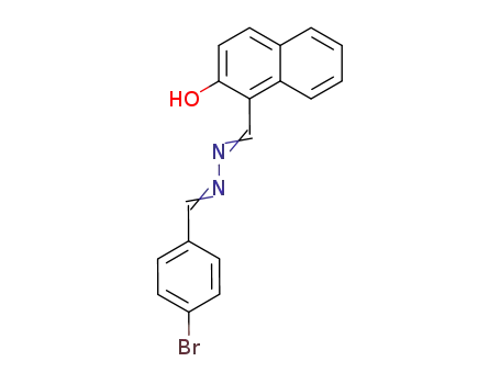 Molecular Structure of 59216-36-3 (1-Naphthalenecarboxaldehyde, 2-hydroxy-,
[(4-bromophenyl)methylene]hydrazone)