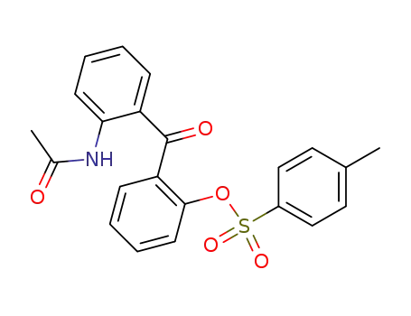 Molecular Structure of 61736-67-2 (Acetamide, N-[2-[2-[[(4-methylphenyl)sulfonyl]oxy]benzoyl]phenyl]-)