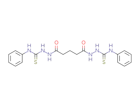 Molecular Structure of 33371-73-2 (Pentanedioic acid,1,5-bis[2-[(phenylamino)thioxomethyl]hydrazide])