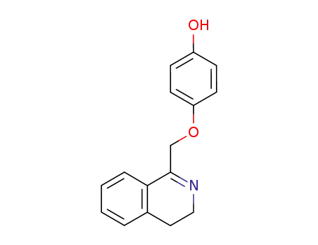 Molecular Structure of 21197-93-3 (Phenol, 4-[(3,4-dihydro-1-isoquinolinyl)methoxy]-)