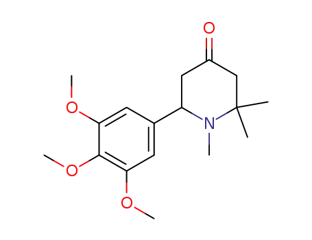 Molecular Structure of 75306-47-7 (4-Piperidinone, 1,2,2-trimethyl-6-(3,4,5-trimethoxyphenyl)-)