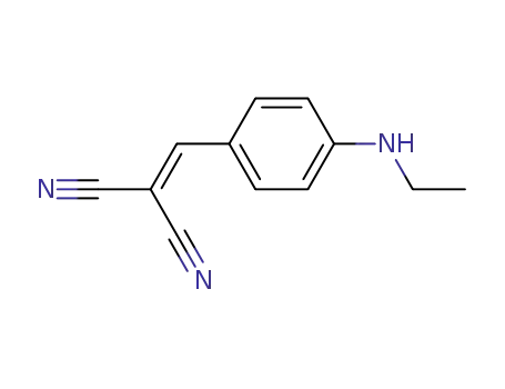 Molecular Structure of 63619-29-4 (Propanedinitrile, [[4-(ethylamino)phenyl]methylene]-)
