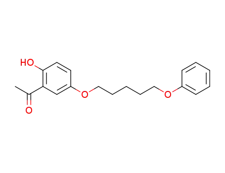 Molecular Structure of 63359-96-6 (Ethanone, 1-[2-hydroxy-5-[(5-phenoxypentyl)oxy]phenyl]-)