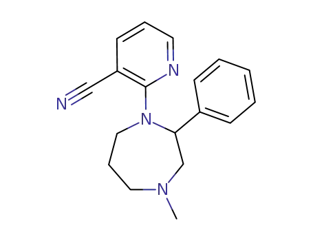 3-Pyridinecarbonitrile,
2-(hexahydro-4-methyl-2-phenyl-1H-1,4-diazepin-1-yl)-