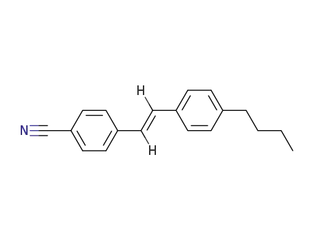 Molecular Structure of 62640-18-0 (Benzonitrile, 4-[2-(4-butylphenyl)ethenyl]-, (E)-)