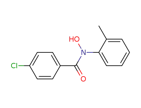 Molecular Structure of 34661-21-7 (Benzamide, 4-chloro-N-hydroxy-N-(2-methylphenyl)-)