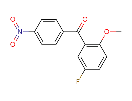 Molecular Structure of 60972-13-6 (Methanone, (5-fluoro-2-methoxyphenyl)(4-nitrophenyl)-)