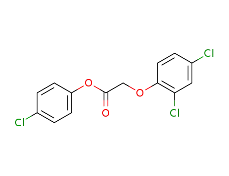 Molecular Structure of 67829-90-7 (Acetic acid, (2,4-dichlorophenoxy)-, 4-chlorophenyl ester)