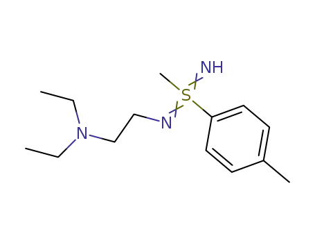 Molecular Structure of 61832-72-2 (Benzene,
1-[N-[2-(diethylamino)ethyl]-S-methylsulfonodiimidoyl]-4-methyl-)
