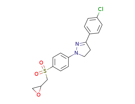 1H-Pyrazole,
3-(4-chlorophenyl)-4,5-dihydro-1-[4-[(oxiranylmethyl)sulfonyl]phenyl]-