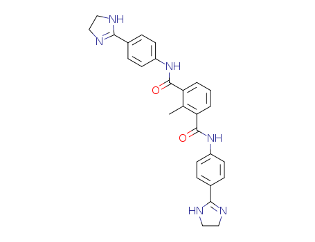 1,3-Benzenedicarboxamide,N1,N3-bis[4-(4,5-dihydro-1H-imidazol-2-yl)phenyl]-2-methyl- cas  21696-23-1