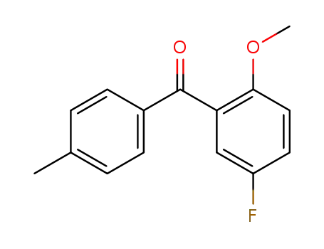 Molecular Structure of 60972-09-0 (Methanone, (5-fluoro-2-methoxyphenyl)(4-methylphenyl)-)
