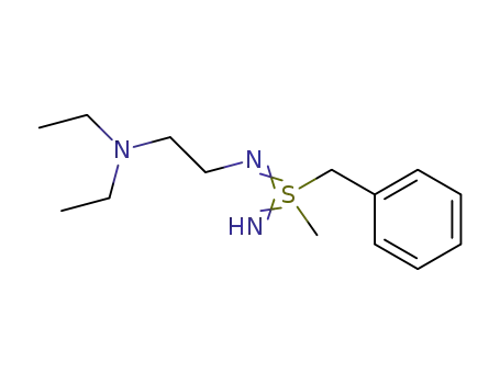 Molecular Structure of 61832-66-4 (Benzene, [[N-[2-(diethylamino)ethyl]-S-methylsulfonodiimidoyl]methyl]-)