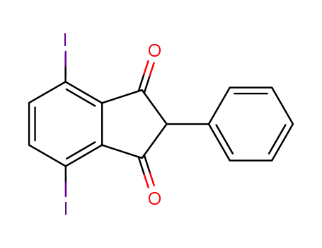 1H-Indene-1,3(2H)-dione, 4,7-diiodo-2-phenyl-