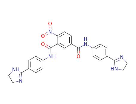 N,N-bis[4-(4,5-dihydro-1H-imidazol-2-yl)phenyl]-4-nitro-benzene-1,3-dicarboxamide cas  21696-18-4