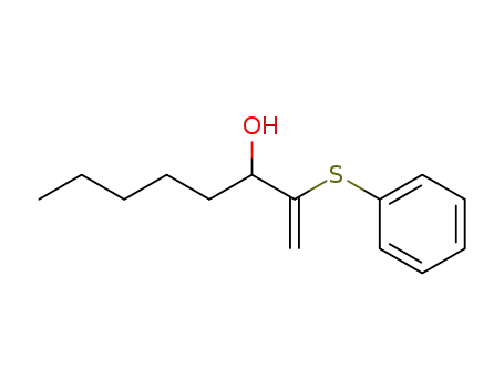 Molecular Structure of 62873-25-0 (1-Octen-3-ol, 2-(phenylthio)-)