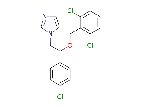 Molecular Structure of 22833-02-9 (1H-Imidazole,1-[2-(4-chlorophenyl)-2-[(2,6-dichlorophenyl)methoxy]ethyl]-)