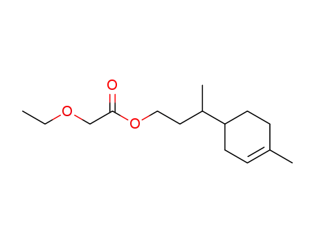 Molecular Structure of 64099-89-4 (Acetic acid, ethoxy-, 3-(4-methyl-3-cyclohexen-1-yl)butyl ester)