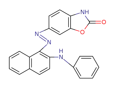 Molecular Structure of 62077-64-9 (2(3H)-Benzoxazolone, 6-[[2-(phenylamino)-1-naphthalenyl]azo]-)