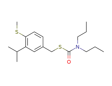Carbamothioic acid, dipropyl-,
S-[[3-(1-methylethyl)-4-(methylthio)phenyl]methyl] ester
