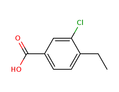 Molecular Structure of 67648-07-1 (Benzoic acid, 3-chloro-4-ethyl-)