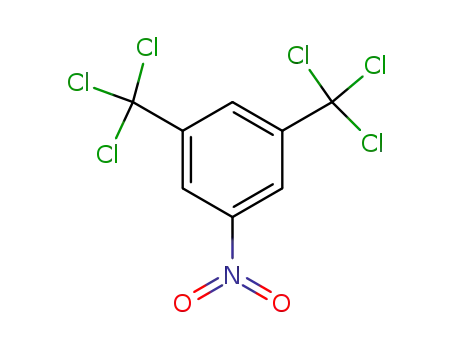 Molecular Structure of 25218-94-4 (Benzene, 1-nitro-3,5-bis(trichloromethyl)-)