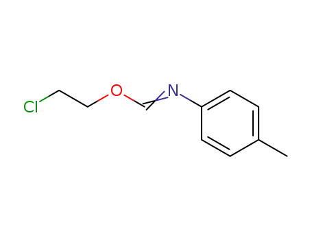 Molecular Structure of 62898-27-5 (Methanimidic acid, N-(4-methylphenyl)-, 2-chloroethyl ester)