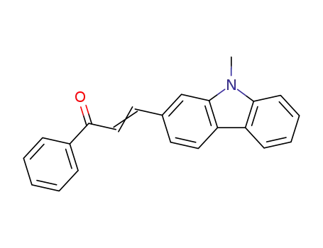 Molecular Structure of 61305-11-1 (2-Propen-1-one, 3-(9-methyl-9H-carbazol-2-yl)-1-phenyl-)