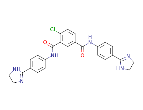 4-chloro-N,N-bis[4-(4,5-dihydro-1H-imidazol-2-yl)phenyl]benzene-1,3-dicarboxamide cas  21696-20-8