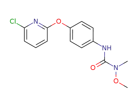 Molecular Structure of 57190-78-0 (Urea, N'-[4-[(6-chloro-2-pyridinyl)oxy]phenyl]-N-methoxy-N-methyl-)