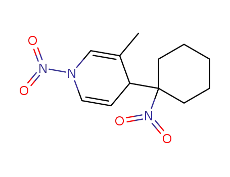 Molecular Structure of 62322-17-2 (Pyridine, 1,4-dihydro-3-methyl-1-nitro-4-(1-nitrocyclohexyl)-)
