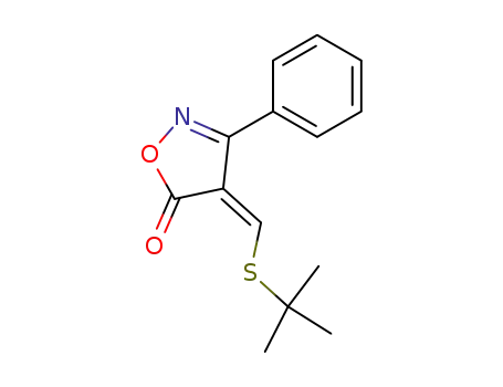 5(4H)-Isoxazolone, 4-[[(1,1-dimethylethyl)thio]methylene]-3-phenyl-, (Z)-