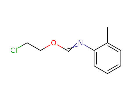 Molecular Structure of 62898-25-3 (Methanimidic acid, N-(2-methylphenyl)-, 2-chloroethyl ester)