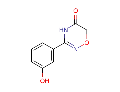 Molecular Structure of 63417-67-4 (2H-1,2,4-Oxadiazin-5(6H)-one, 3-(3-hydroxyphenyl)-)