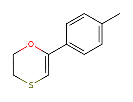 Molecular Structure of 61379-03-1 (1,4-Oxathiin, 2,3-dihydro-6-(4-methylphenyl)-)