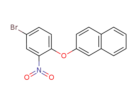 Molecular Structure of 65457-07-0 (Naphthalene, 2-(4-bromo-2-nitrophenoxy)-)