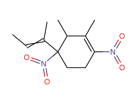 Molecular Structure of 62438-49-7 (Cyclohexene, 2,3-dimethyl-4-(1-methyl-1-propenyl)-1,4-dinitro-)
