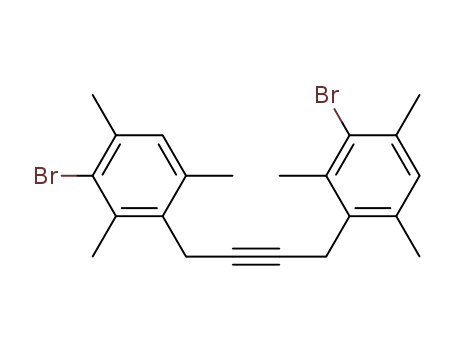 Benzene, 1,1'-(2-butyne-1,4-diyl)bis[3-bromo-2,4,6-trimethyl-