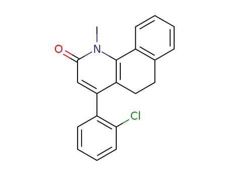 Benzo[h]quinolin-2(1H)-one, 4-(2-chlorophenyl)-5,6-dihydro-1-methyl-