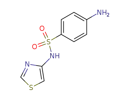 Molecular Structure of 59134-94-0 (Benzenesulfonamide, 4-amino-N-4-thiazolyl-)