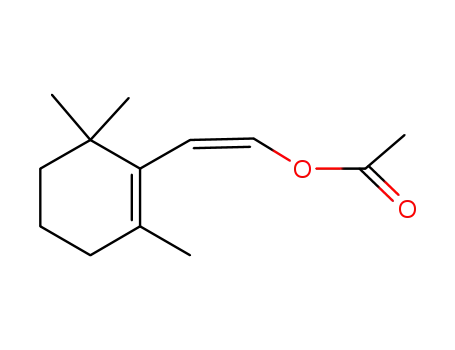Molecular Structure of 63193-51-1 (Ethenol, 2-(2,6,6-trimethyl-1-cyclohexen-1-yl)-, acetate, (Z)-)