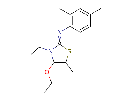 Benzenamine,
N-(4-ethoxy-3-ethyl-5-methyl-2-thiazolidinylidene)-2,4-dimethyl-
