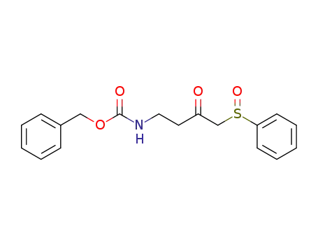 Molecular Structure of 62735-61-9 (Carbamic acid, [3-oxo-4-(phenylsulfinyl)butyl]-, phenylmethyl ester)