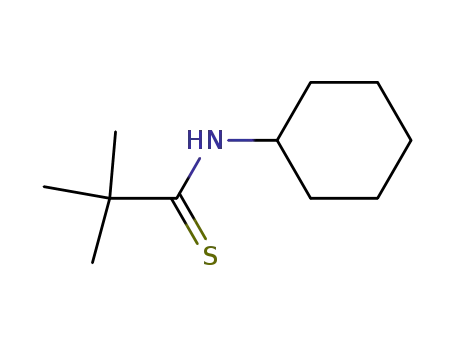 Molecular Structure of 65726-22-9 (Propanethioamide, N-cyclohexyl-2,2-dimethyl-)