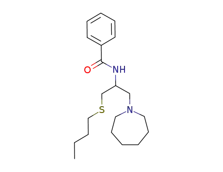 Benzamide, N-[2-(butylthio)-1-[(hexahydro-1H-azepin-1-yl)methyl]ethyl]-