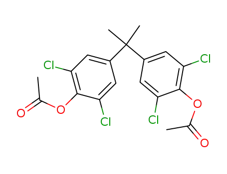 Molecular Structure of 35846-22-1 (Phenol, 4,4'-(1-methylethylidene)bis[2,6-dichloro-, diacetate)