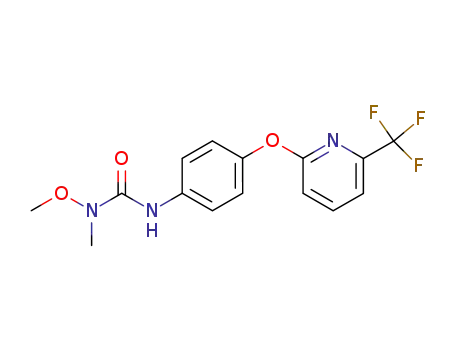 Molecular Structure of 57190-80-4 (Urea,
N-methoxy-N-methyl-N'-[4-[[6-(trifluoromethyl)-2-pyridinyl]oxy]phenyl]-)