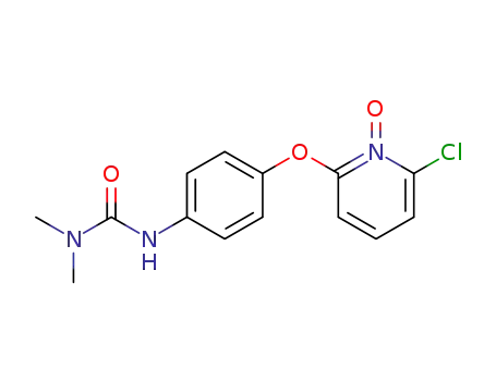Molecular Structure of 57191-32-9 (Urea, N'-[4-[(6-chloro-1-oxido-2-pyridinyl)oxy]phenyl]-N,N-dimethyl-)
