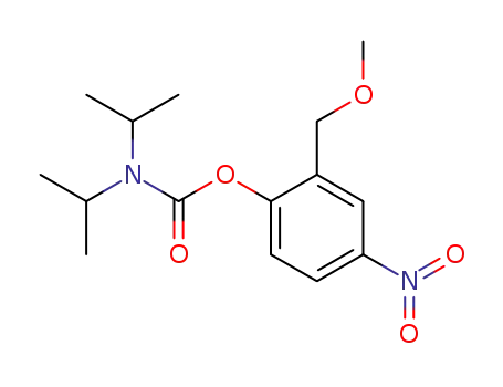 Molecular Structure of 57586-03-5 (Carbamic acid, bis(1-methylethyl)-, 2-(methoxymethyl)-4-nitrophenyl
ester)